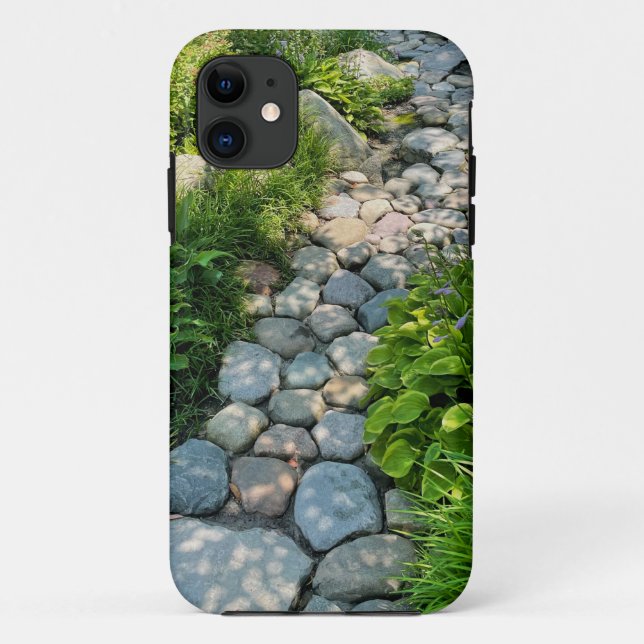 Serene forest photo sunlight stone pathway Case-Mate iPhone case (Back)