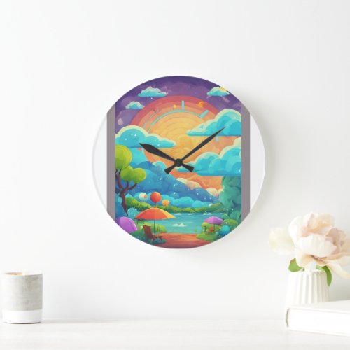 Serene Forest Wall Clock