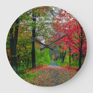 Serene Forest Wall Clock - Peaceful   Home Decor