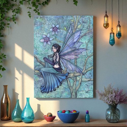 Serene Garden Flower Fairy Fantasy Artwork Acrylic Print