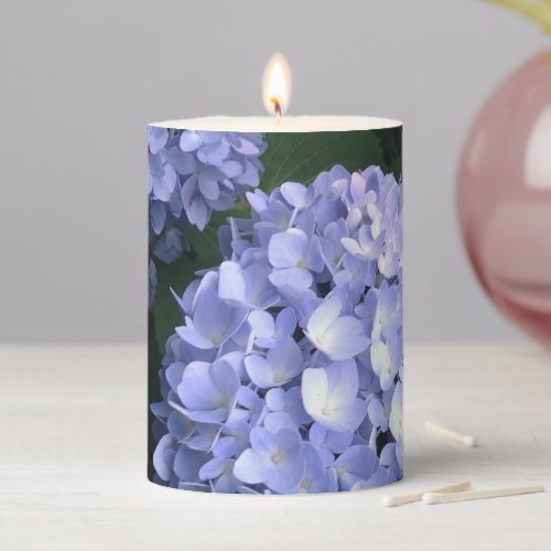 Serene Glow Blue Hydrangea Candle