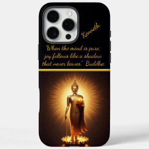 Serene Golden Buddha wisdom, iPhone 16 Pro Max Case