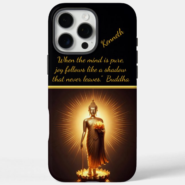 Serene Golden Buddha wisdom, Case-Mate iPhone Case (Back)