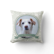 Serene Green Dog Memorial Paw Prints