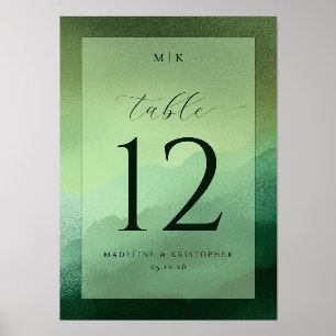 Serene Green Typographic Elegence Holder