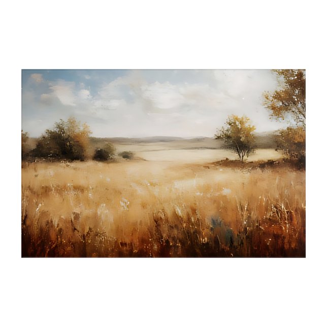 Serene Horizon Acrylic Print (Front)