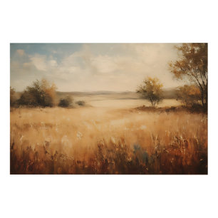 Serene Horizon Wood Wall Art