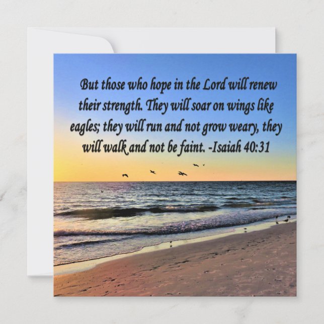 SERENE ISAIAH 40:31 SCRIPTURE DESIGN INVITATION (Front)