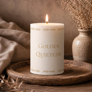 Serene Ivory Glow Pillar Candle