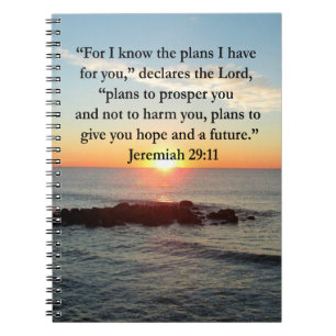 SERENE JEREMIAH 29:11 SUNRISE NOTEBOOK