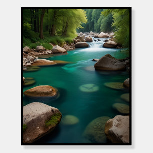 Serene Landscape Art Foam Board