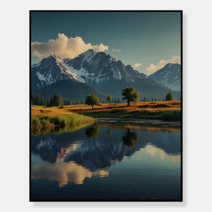 Serene Landscape Art Foam Board