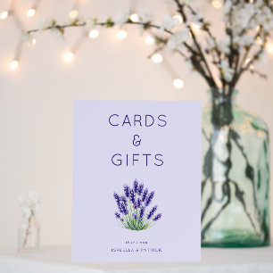 Serene Lavender Floral Illustration Foam Board