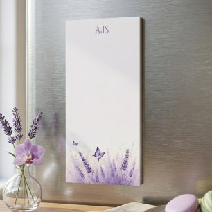 Serene Lavender Watercolor Teacher Tribute Magnetic Notepad