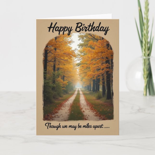 Serene Light Birthday Card (Front)