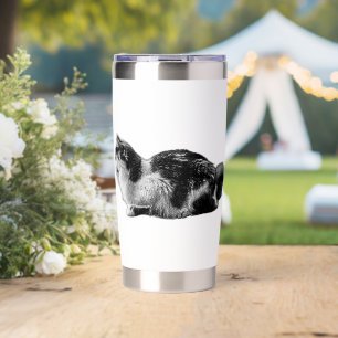 Serene Longhair Cat Coffee Mug Insulated Tumbler