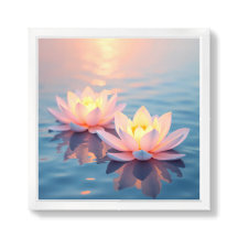 Serene Lotus Blossoms at Sunset