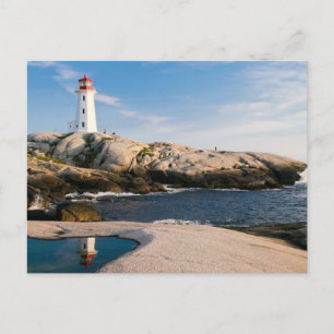 Serene Louisbourg Lighthouse Nova Scotia Postcard