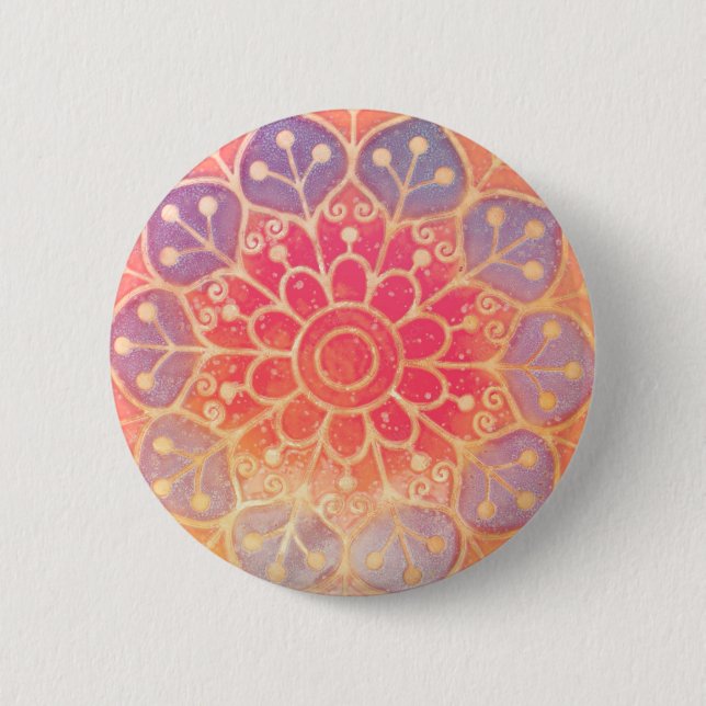 Serene Mandala Button (Front)