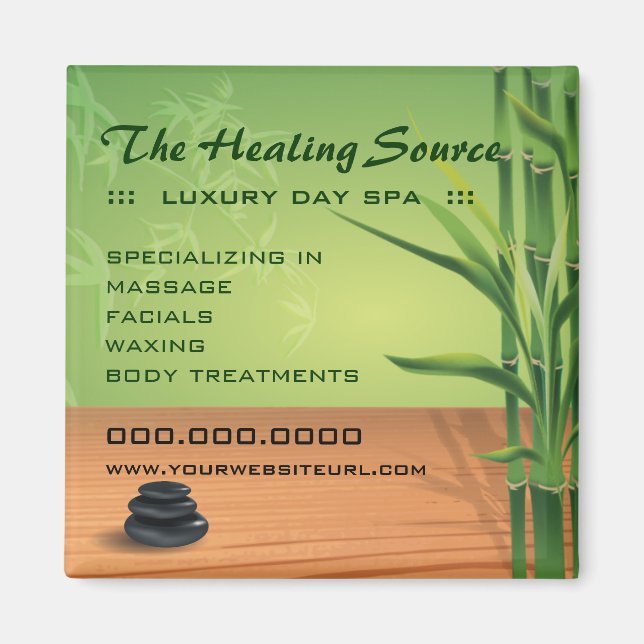 Serene Massage and Spa Magnet (Front)