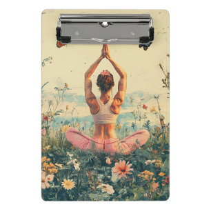 Serene Meditation at Sunrise (3) Mini Clipboard