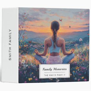 Serene Meditation at Sunrise (4) 3 Ring Binder