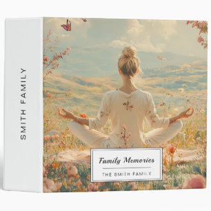 Serene Meditation at Sunrise (5) 3 Ring Binder