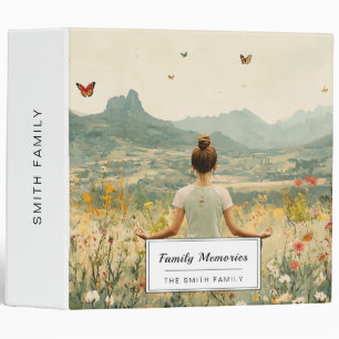 Serene Meditation at Sunrise (6) 3 Ring Binder
