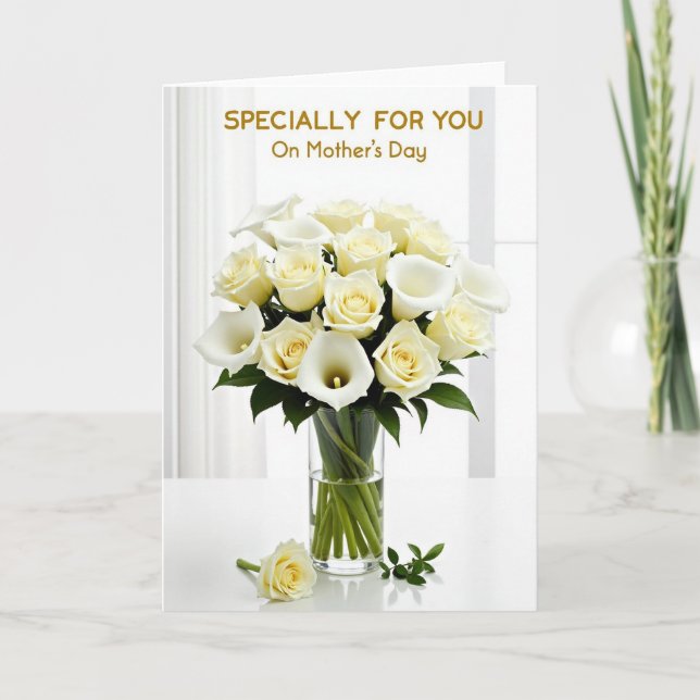 Serene Mothers Day Bloom Card (Front)