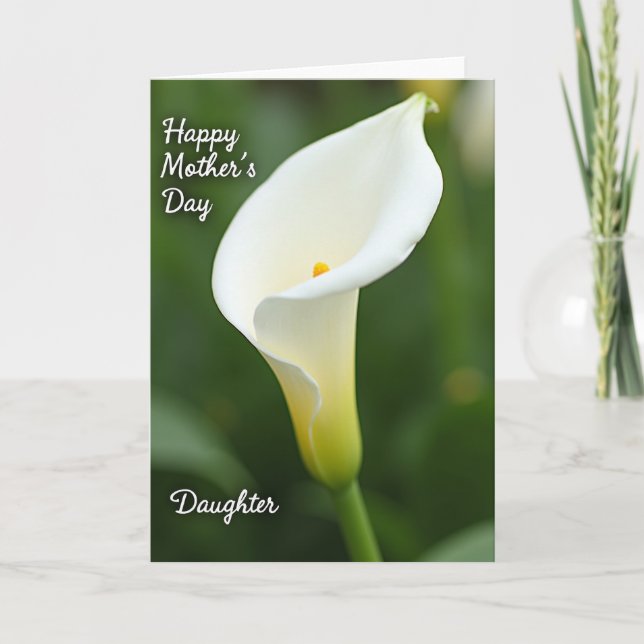 Serene Mothers Day Daughter Card (Front)