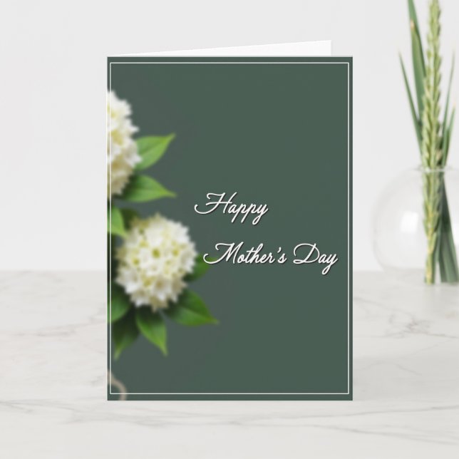 Serene Mothers Day Greeting Card (Front)