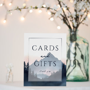 Serene Mountain Thank You Card Foam Board