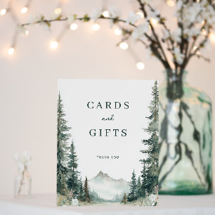 Serene Mountain Wedding Foam Board