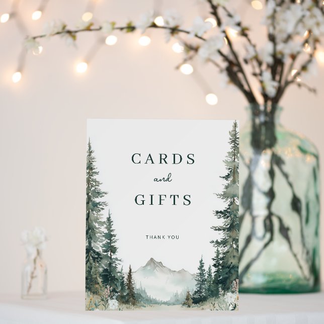 Serene Mountain Wedding Foam Board (In Situ (Wedding))