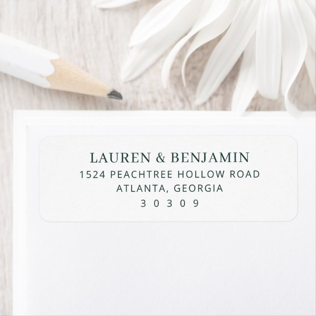 Serene Mountain Wedding Label (Insitu)