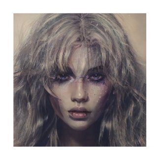 Serene Mystical Dark Fantasy Female Portrait