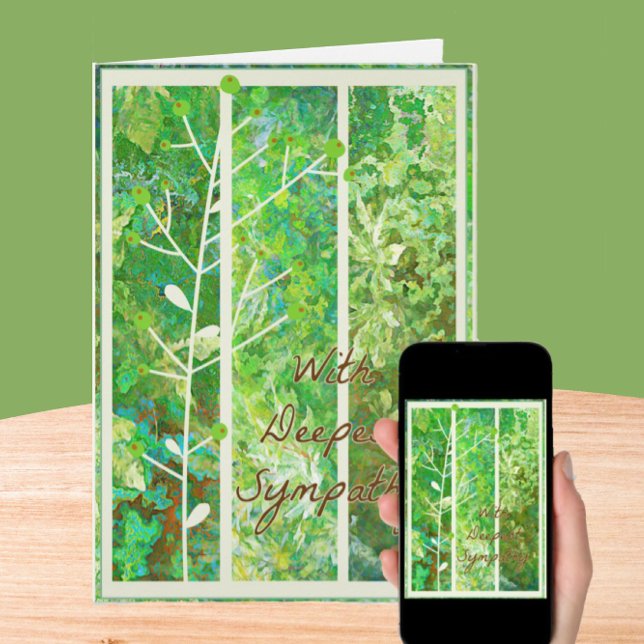Serene Nature Art Sympathy Card (Creator Uploaded)