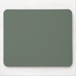 Serene Nature Dark Green Solid Color Single Shade Mouse Pad