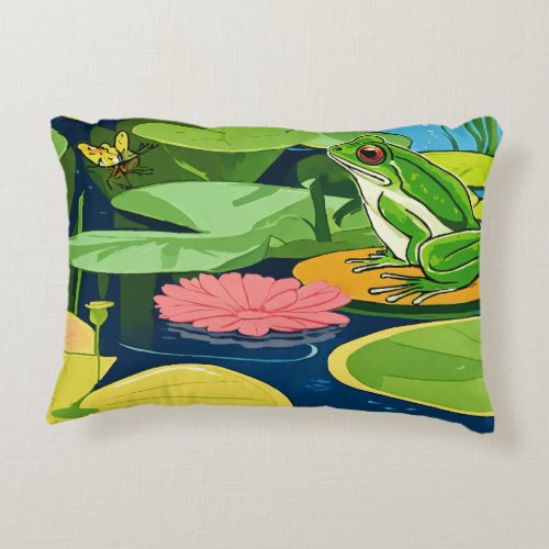 Serene Oasis Collection Tranquil Pond Accent Pilow Accent Pillow