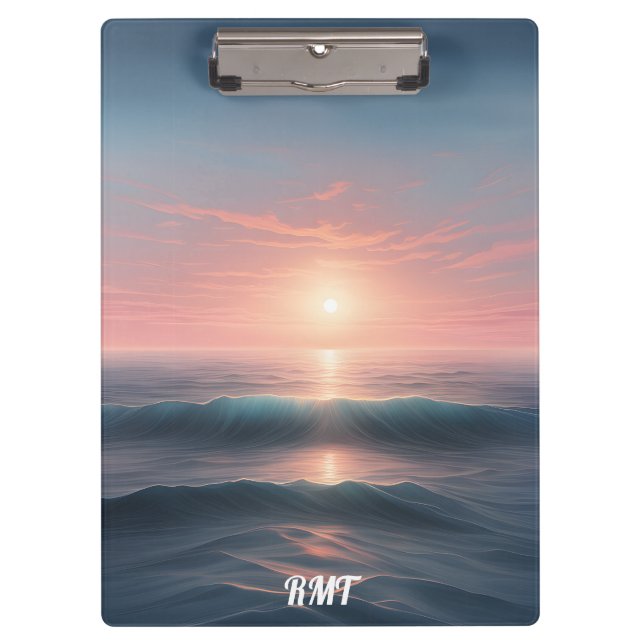 Serene Ocean Clipboard (Front)