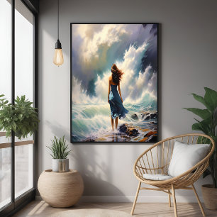 Serene Ocean Escape – Coastal Art Poster