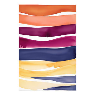 Serene Ocean Symphony: Abstract Wave-Inspired Photo Print