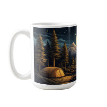 Serene Outdoor Campfire Scene Nature-Inspired