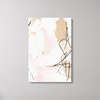 Serene Palette Blush & Neutral Abstract Canvas Print