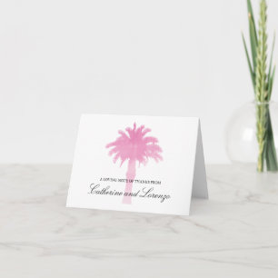 Serene Palm Tree Watercolor   Thank You