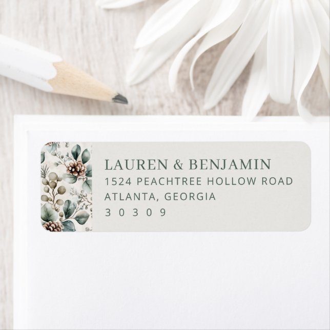 Serene Pastel Botanical Label (Insitu)