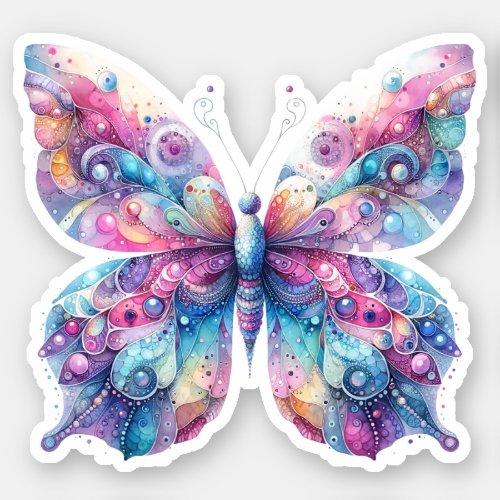 Serene Pastel Butterfly Stickers