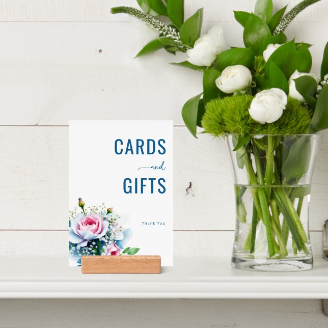 Serene Pastel Floral Illustration Holder (Insitu 4)