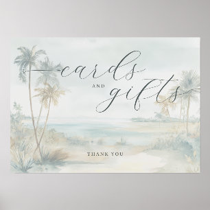 Serene Pastel Watercolor Beach Scene Holder