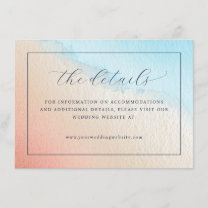 Serene Pastel Watercolor Gradient Enclosure Card
